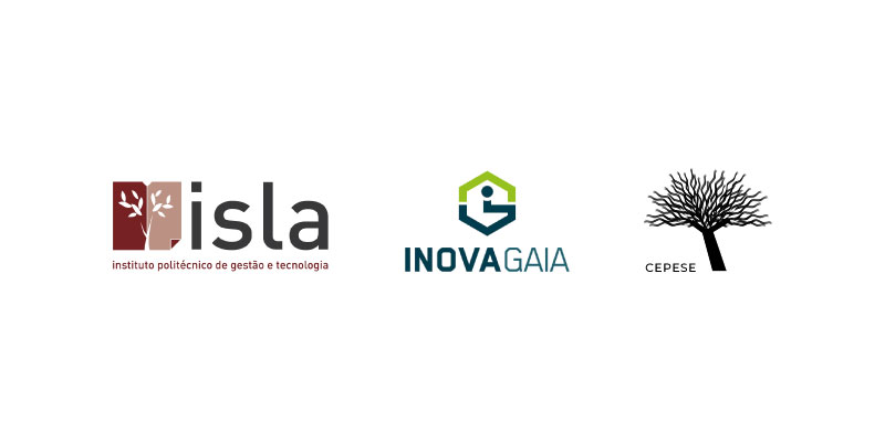Logos ISLA Gaia, INOVAGAIA e CEPESE